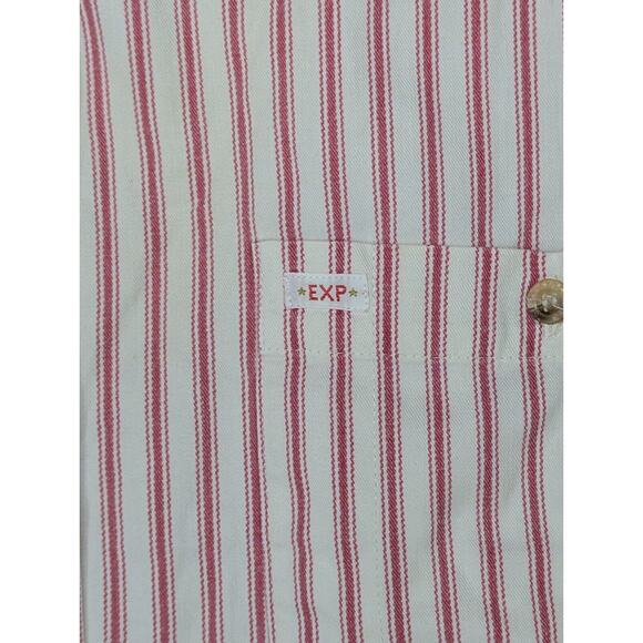 VTG Compagnie Internationale Express Womens Long Sleeve M Button Down Striped - Picture 5 of 12